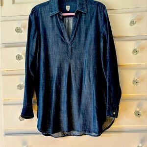 GAP Women's Denim Look Tunic Top Medium